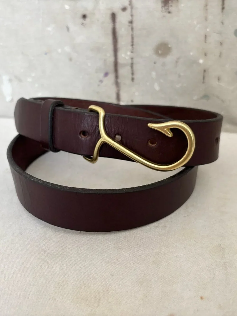 Sault New England Fish Hook Leather Belt